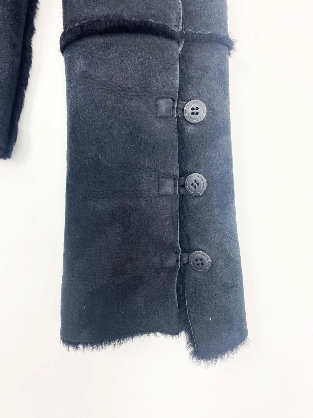 Versus Versace black shearling jacket — JAMES VELORIA